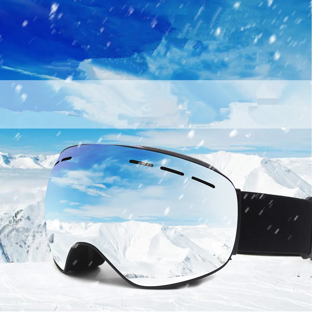

New Spherical Ski Glasses Double Anti-Fog And Windproof Goggles Adult Men And Women Mountaineering Ski Multicolor Optional