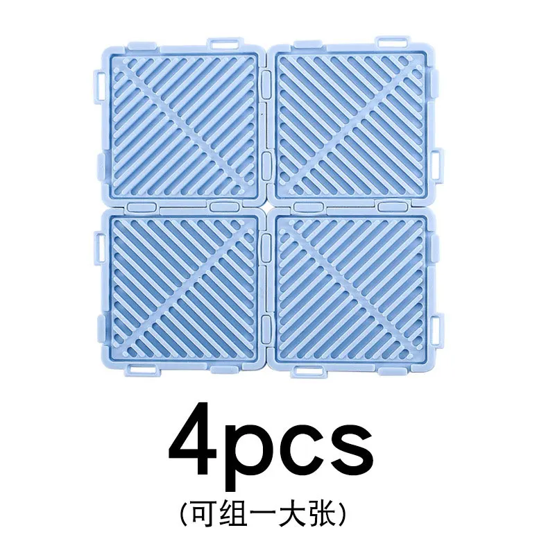 4 Pcs-Blue Силиконовый коврик квадратная композитная подставка многофункциональная и изоляционная противообрастающая салфетка Экологичная многоразовая домашняя подушка - Цвет: 4 Pcs-Blue
