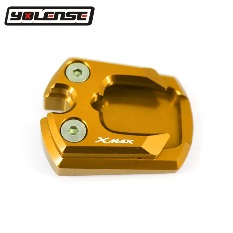 Gold CNC алюминиевая подставка для мотоцикла, увеличивающая пластина, накладка, боковая подставка, увеличитель мотоцикла для YAMAHA X-MAX 300 XMAX300 XMAX - Цвет: Gold