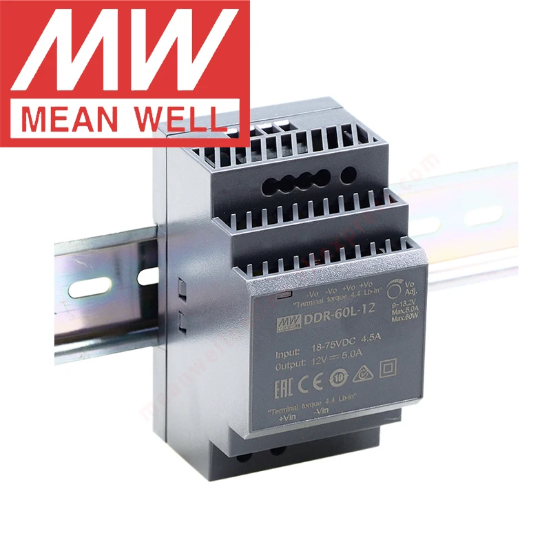 Оригинальный бренд Mean Well представляет DDR серии 60W Din Rail Тип DC-DC преобразователь