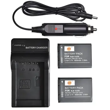 

DSTE 2PCS SLB-1137D Camera Battery with US Plug Charger Kit for Samsung NV1 NV24 NV30 NV40 NV100HD NV103 NV106 Camera