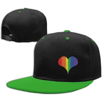 

LGBT Heart Rainbow Unisex Contrast Color Hip Hop Baseball Cap