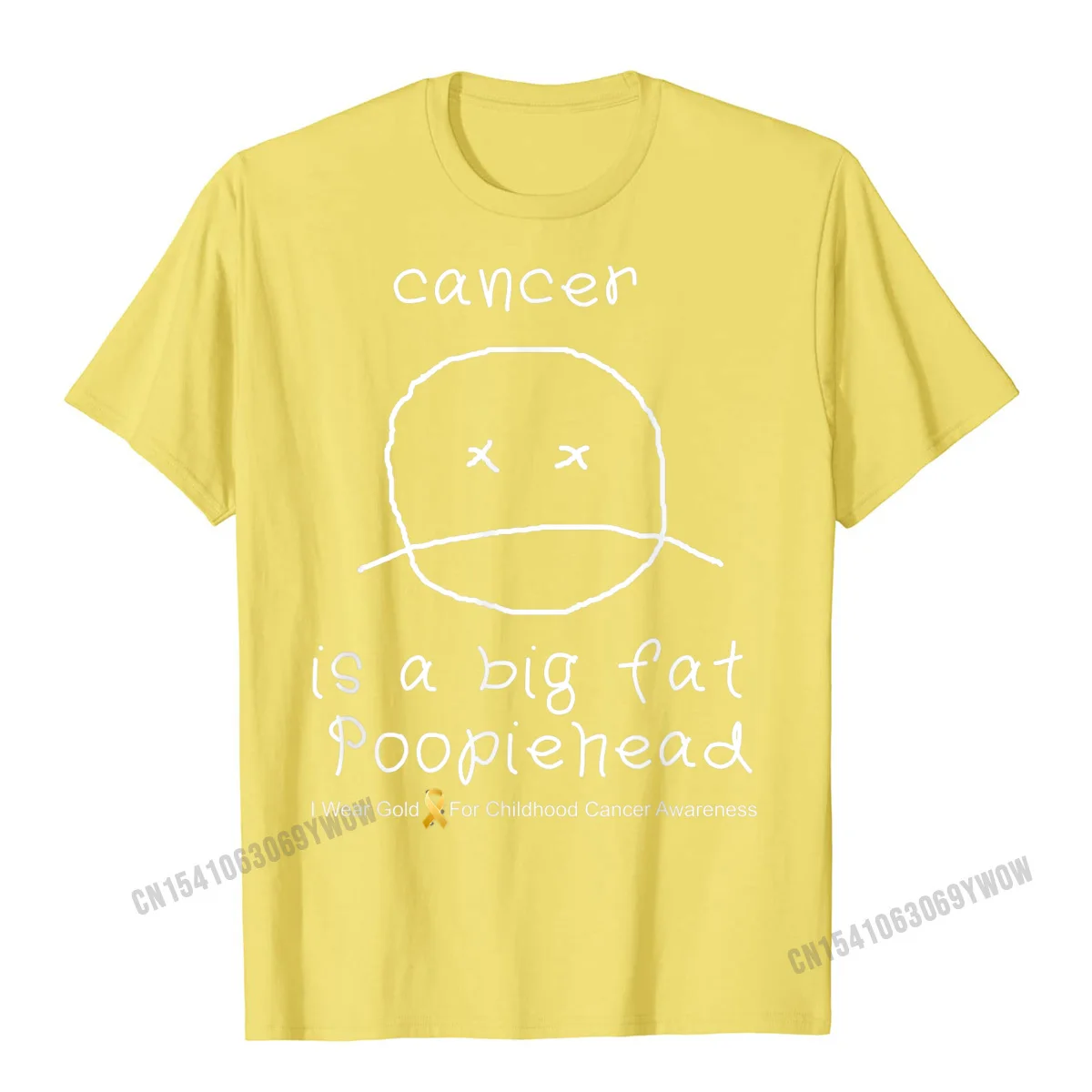 Family 100% Cotton Men Short Sleeve T Shirt Birthday April FOOL DAY Tshirts Casual T-Shirt Fashion Crewneck Free Shipping CHILDHOOD CANCER AWARENESS SHIRT Fighters + Survivors T-Shirt__68 yellow