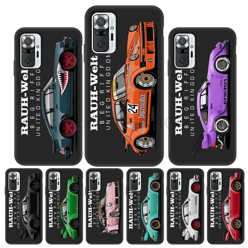 Luxury Sports Car Case For Xiaomi Redmi Note 9S 10S 9 10 8 7 Pro 8T 9T 6 Cover Redmi 9A 9C 8A 7A K20 Mi 9T Pro K30 Ultra Funda