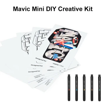 

Hand Draw Drone Accessory Decorative Skin Painting DIY Styling Scratch Proof Full Cover Protective Sticker Set For MAVIC Mini