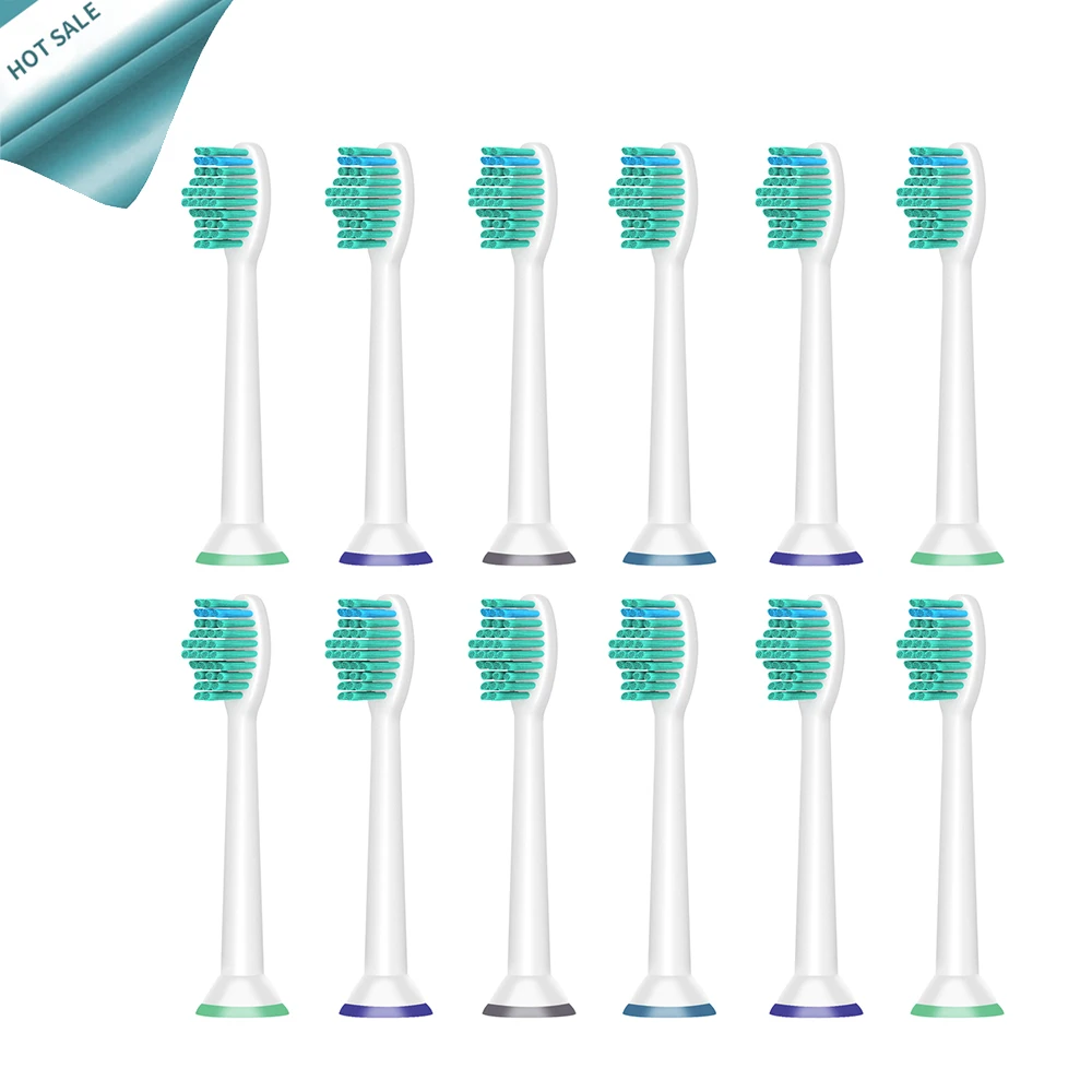 12 шт./лот Замена Зубная щётка головок для зубной щетки Philips Sonicare ProResults HX6013/66 HX6530 HX9340 HX6930 HX6950 HX6710 HX9140