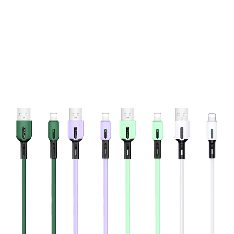 Usb кабель USAMS C Lightning для Iphone Type Xiaomi Redmi 9 Samsung Galaxy S9 Micro USB передачи данных со