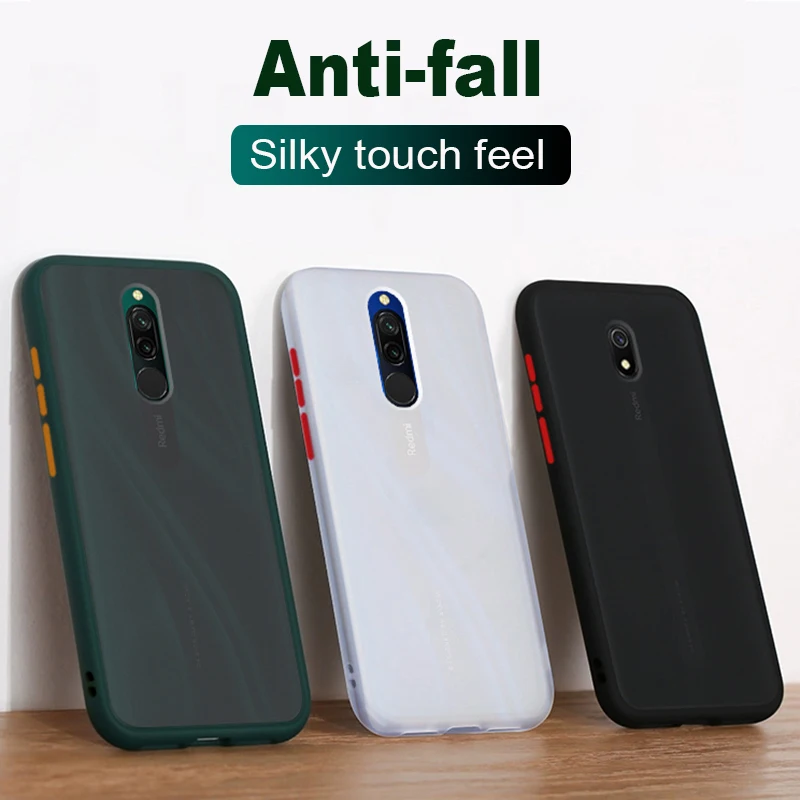 Матовый чехол touch feel для телефона Xiaomi Redmi 8 противоударный силиконовый 8A задняя