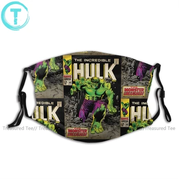 

Hulk Mouth Face Mask The Incredible Hulk Comic Facial Mask Funny Fashion with 2 Filters for Adult