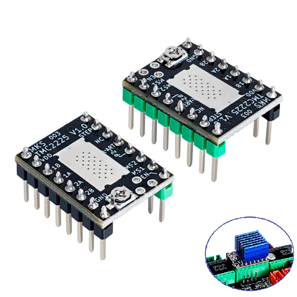 SGen_L 용 매우 조용한 3D 프린터 부품, TMC2225 스테퍼 모터 드라이버, TMC2208 TMC2209 교체, RAMPS 총 5 개