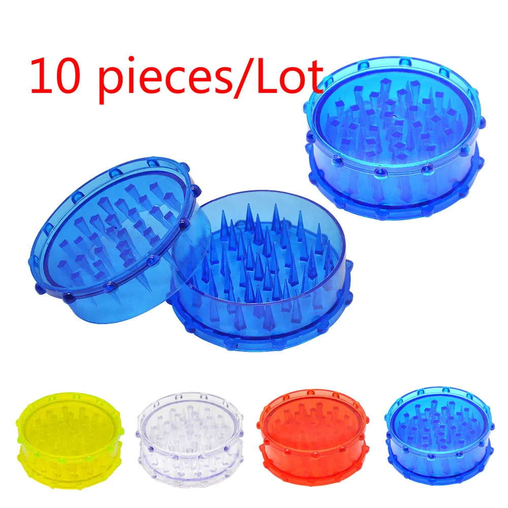 

wholesale price 10pieces herb Grinders Assorted Colors Tobacco Crusher Herb Container Spice Dry Herb Portable Tools