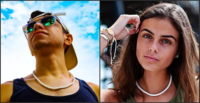 Set Collana E Bracciale Di Conchiglie - Gioielli Estivi Unisex, Per Spiaggia E Surf - Foto 7