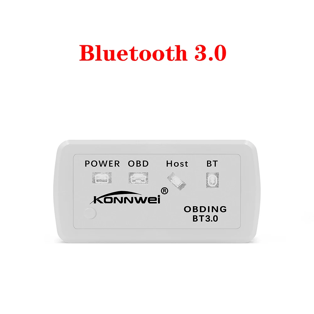 Для iOS/Android PIC18F25K80 автоматическое сканирование obd2 Новое поступление KONNWEI KW902 ELM327 Wifi OBD2 CAN-BUS диагностический Автомобильный сканер инструмент работает - Цвет: BT3.0 WHITE