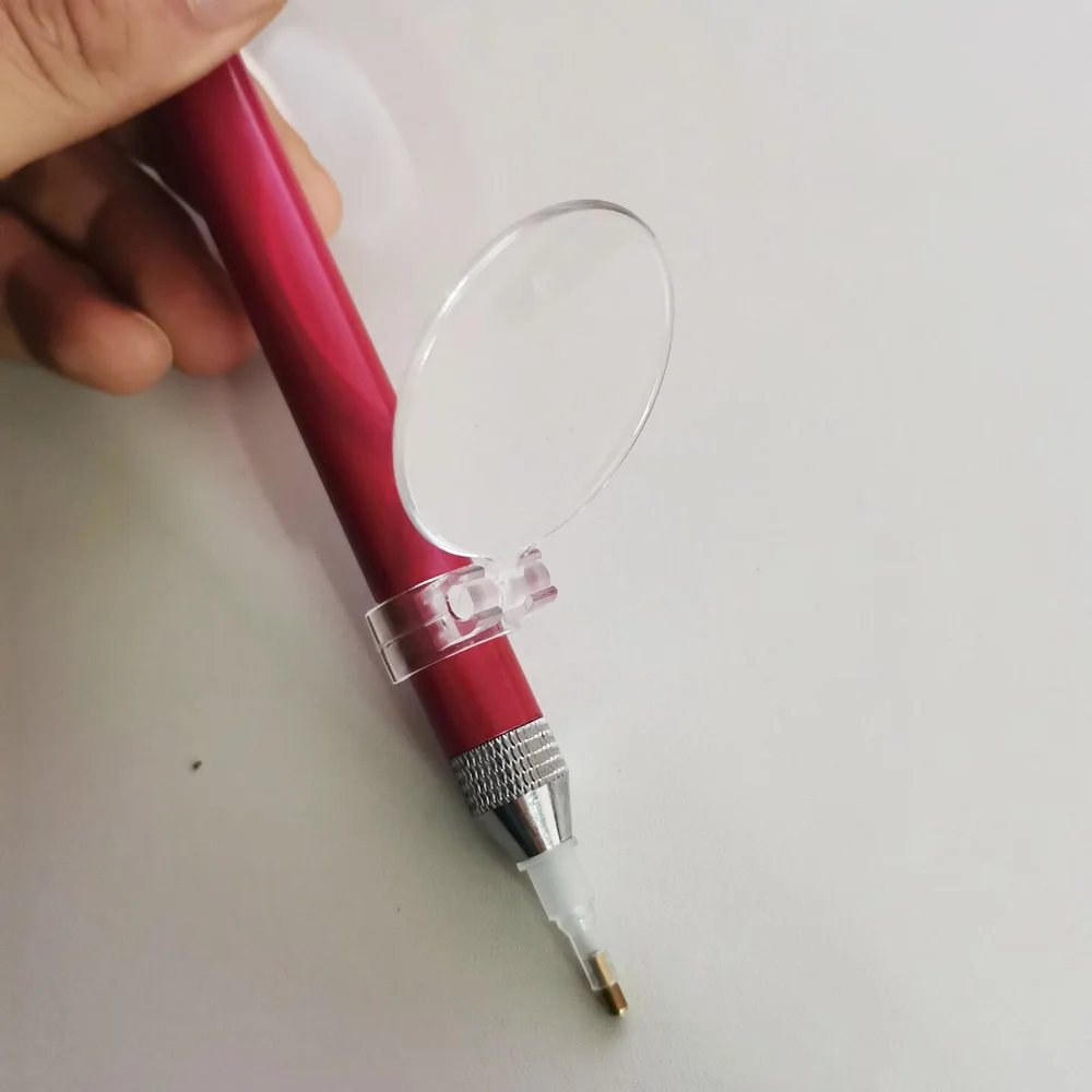 DIY Diamond Painting Tool Luminous Point Drill Pen With Magnifying Glass Luminous Lighting Sticker Drill Tool Diamond Accessorie 