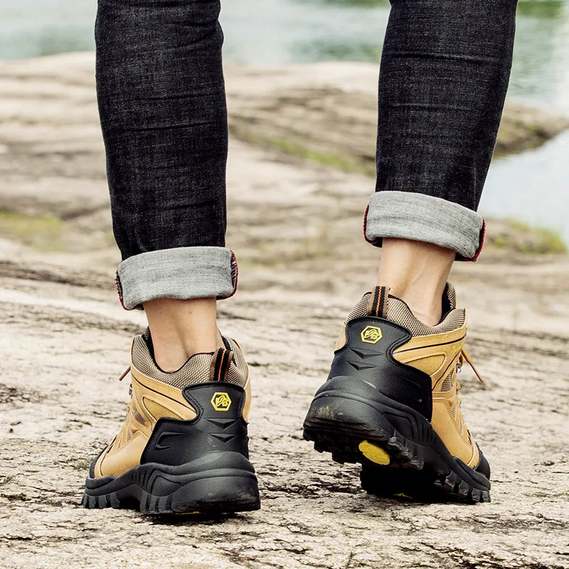 Высококачественная Мужская водонепроницаемая походная дышащяя обувь тактические ботинки уличная альпинистская обувь нескользящие треккинговые кроссовки для мужчин