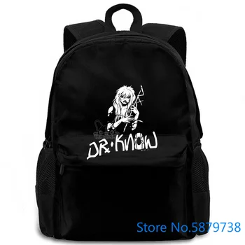 

VTG 80s DR KNOW EXPLOITED BAD BRAINS PUNK ROCK TOUR CONCERT REPRINT Harajuku women men backpack laptop travel school adult