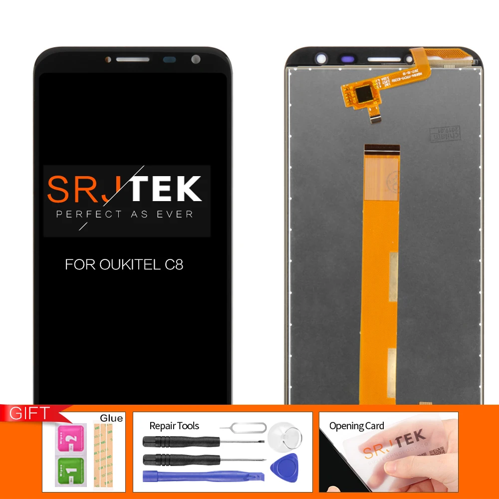 

For Original Oukitel C8 LCD Display Screen Touch Screen Digitizer Assembly Replacement Display 5.5 inch oukitel C8 LCD Stock