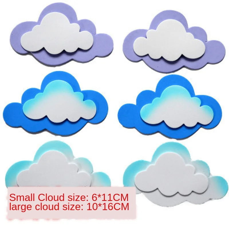 T-N DIY Sky Rainbow Cloud Sun Moon Handmade Wall Stickers Handwork EVA Foam for Kids Learning Educational Wall Decoration Toy handbook stickers decorative stickers decorative labels stickers stationery stickers self adhesive stickers paper stickers adhesive stickers cartoon stickers cartoon sticker