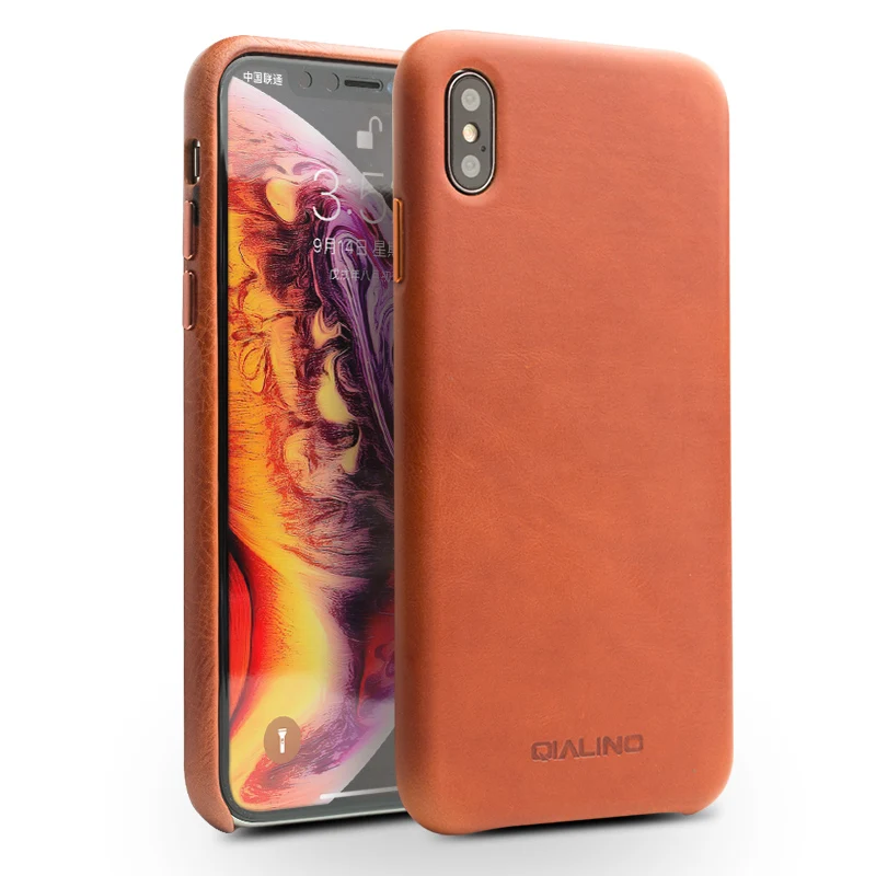 Роскошные Чехлы из натуральной кожи для iphone X XS Max XR Мягкий сенсорный тонкий
