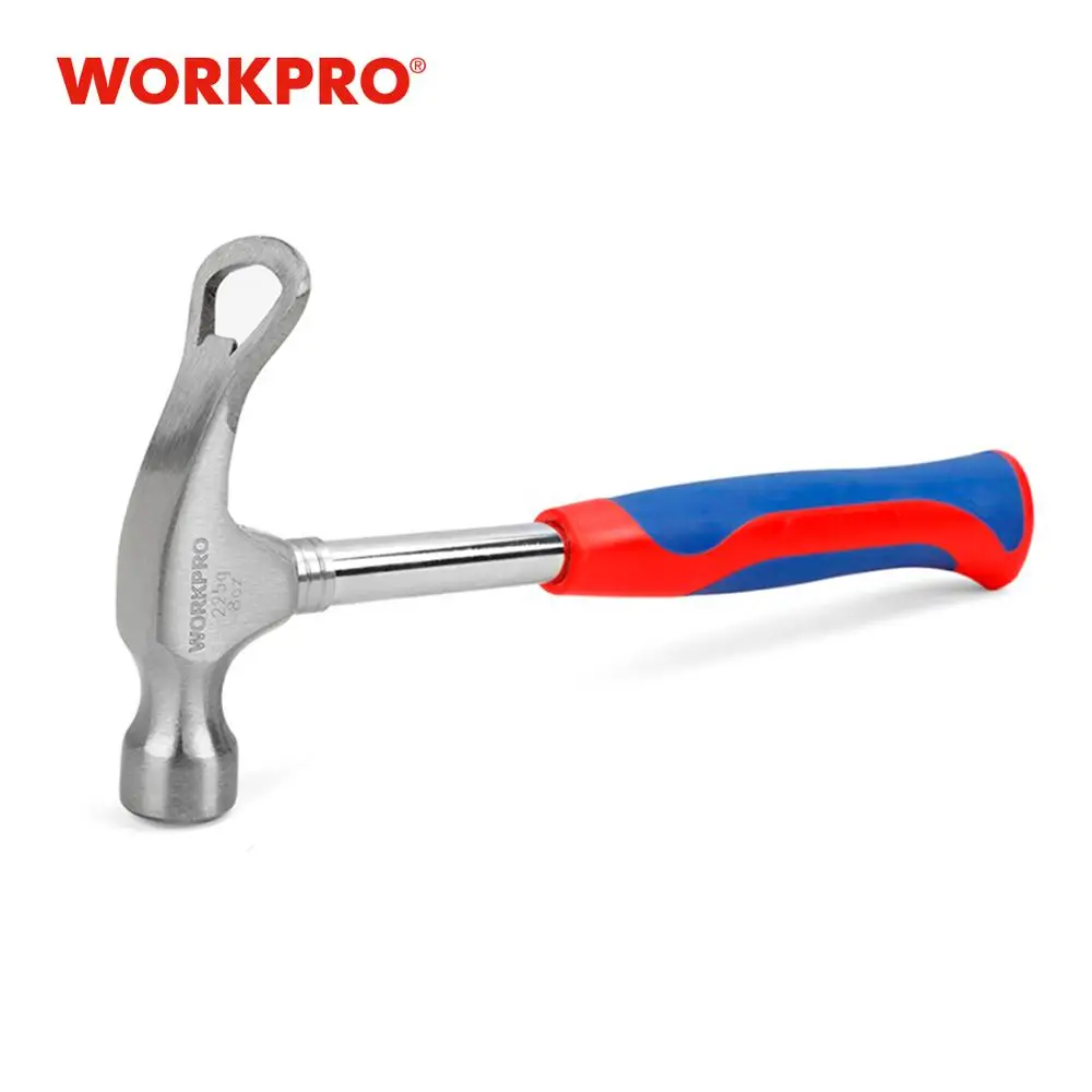 

WORKPRO 8 Oz Multi-purpose Hammer with Bottle Opener for Week-end Outdoor Camping Tent