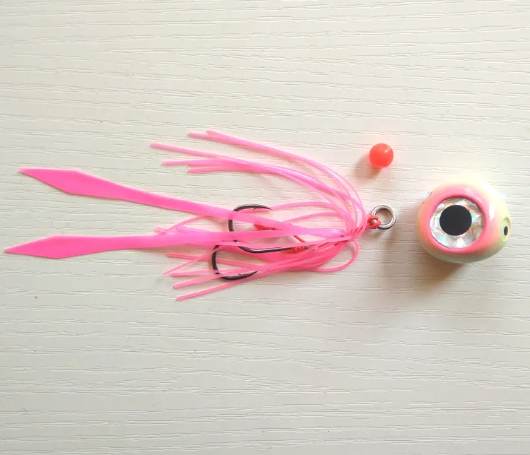 135g 1pc glow 4 цвета 40 г-200 г Pesca Slider Snapper/Sea bream Jig head с юбкой lead jig jigging lure - Цвет: 135g 1pc glow