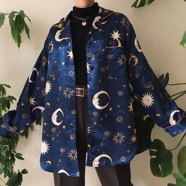 sun and moon button up shirt