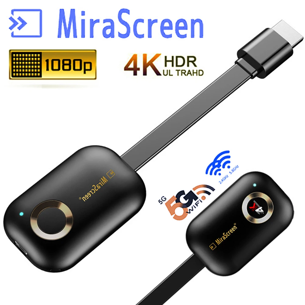 2,4G/5G 1080 P/4 K беспроводной HDMI для Android tv Stick Miracast Airplay приемник Wifi ключ зеркальный экран стример литой