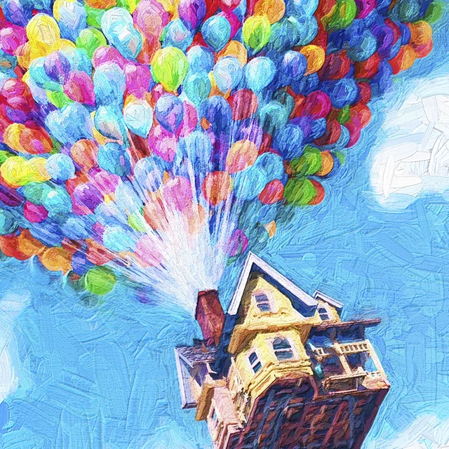 Disney Pixar Up Balloon House - Diamond Painting 