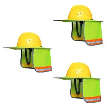 Солнцезащитный козырек для наружного строительства, защитная шапка, солнцезащитный козырек для шеи, светоотражающие полосы, защитные шлемы