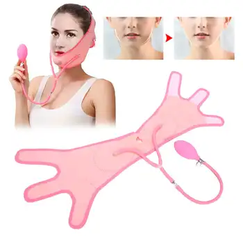 

V Face Slimming Bandage Air Pressure Face Skin Lifting Firming Slimming Belt Pink Facial Tightening Belt