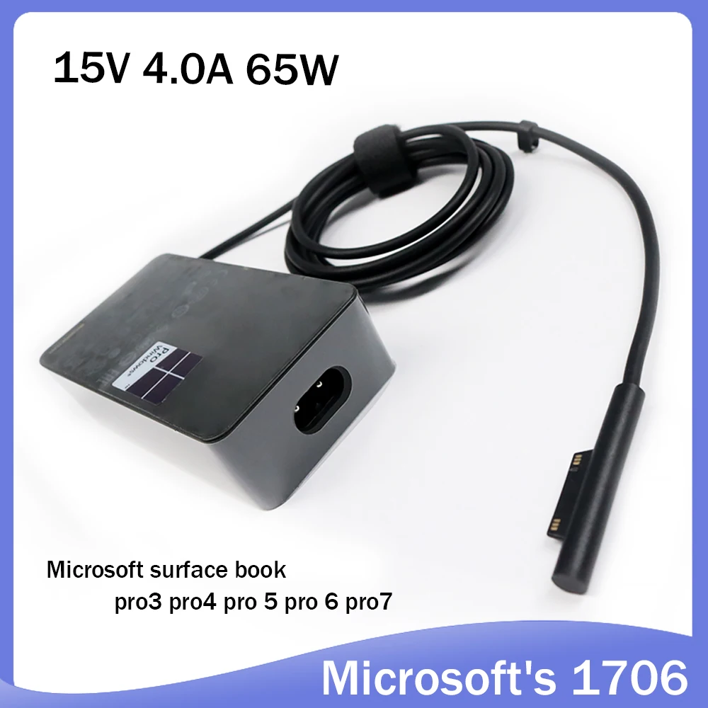 15V 4A 65W планшетный ПК зарядное устройство 1706 для Microsoft Surface Pro 4 1724 модель книги 1705