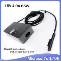 15V 4A 65W For Microsoft surface book pro3 pro4 pro 5 pro 6 pro7 power adapter 1706 charger fast charge with 5V 1A