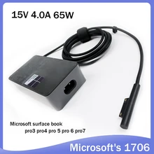 Aliexpress - 15V 4A 65W For Microsoft surface book pro3 pro4 pro 5 pro 6 pro7 power adapter 1706 charger fast charge with 5V 1A