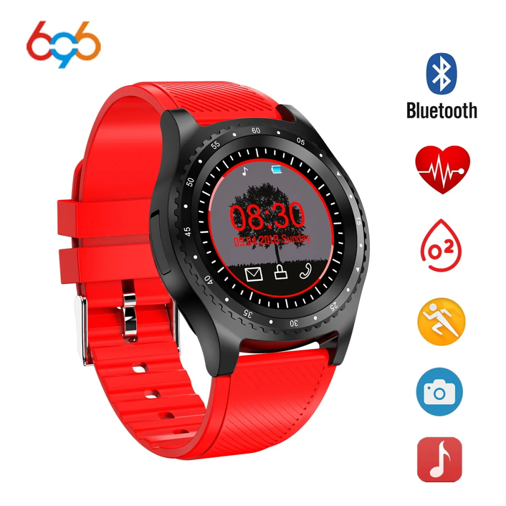 696 NEW 2018 L9 Sport Smart Watch With Camera Support Stopwatch Bluetooth Smartwatch Wristwatch For Android IOS Fitness | Электроника