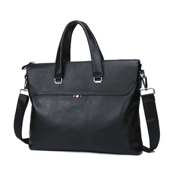 

Man Male Business Affairs Male Package Handbag Genuine Leather Cross Section Cowhide Single Shoulder Package Oblique Satchel