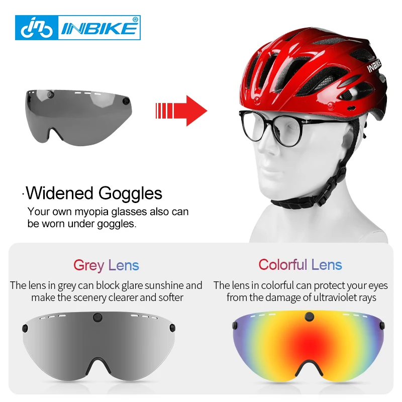 Велосипедный шлем INBIKE Light безопасная шапка для мужчин и женщин