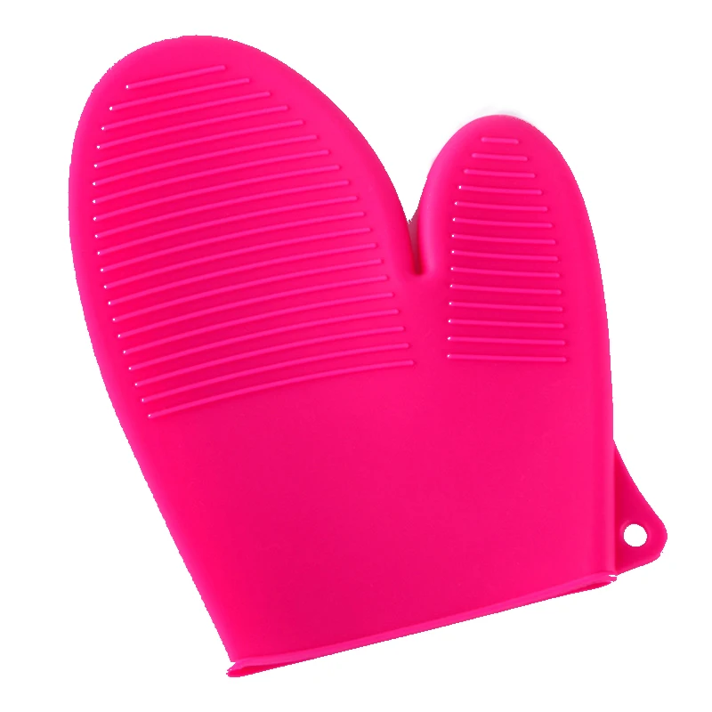 Microwave Oven Mitts Silicone Kitchen Gloves Waterproof Hot Heat Resistant Silicon BBQ Grill Glove Cooking Mitts Baking Grilling