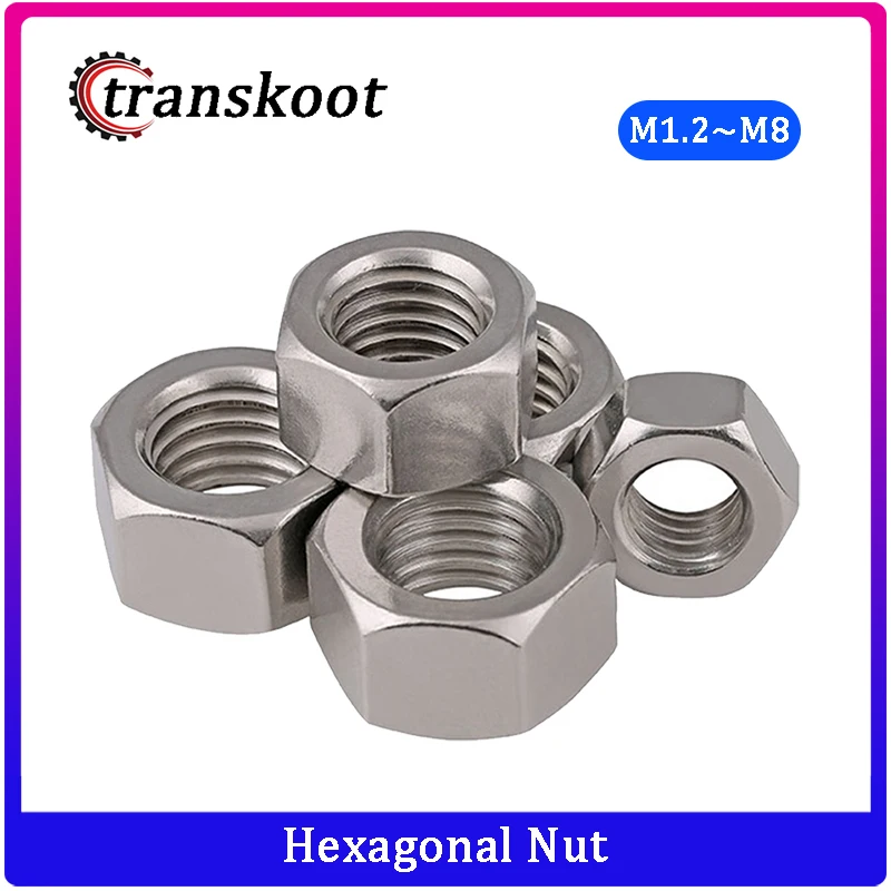 100pcs DIN934 m1.2 m1.4 m1.6 m2 m2.5 m3 m4 m5 m6 m8 Carbon Steel Hex Hexagon Nut Bolt m1.2 m1.4 m1.6 m2 m2.5 m3 m4 m5 m6 m8|hexagonal nut|nut nutbolt m6 - AliExpress