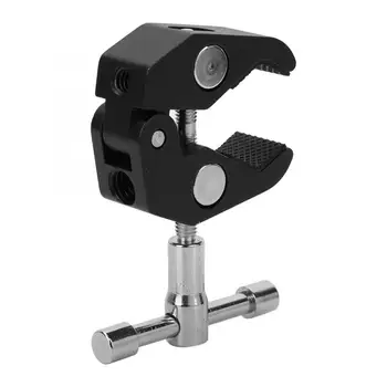 

High Quality Durable Aluminum Alloy Large Crab Clamp Clip for DSLR Camera Monitor Flash Light