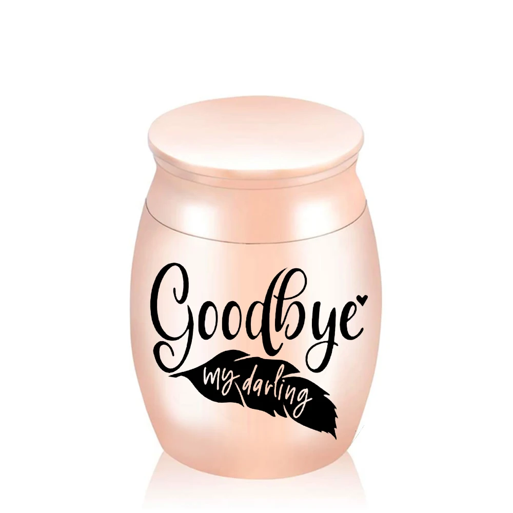 Cremation Urn, Aluminum Alloy Fivecolor Optional Cremation Jar To