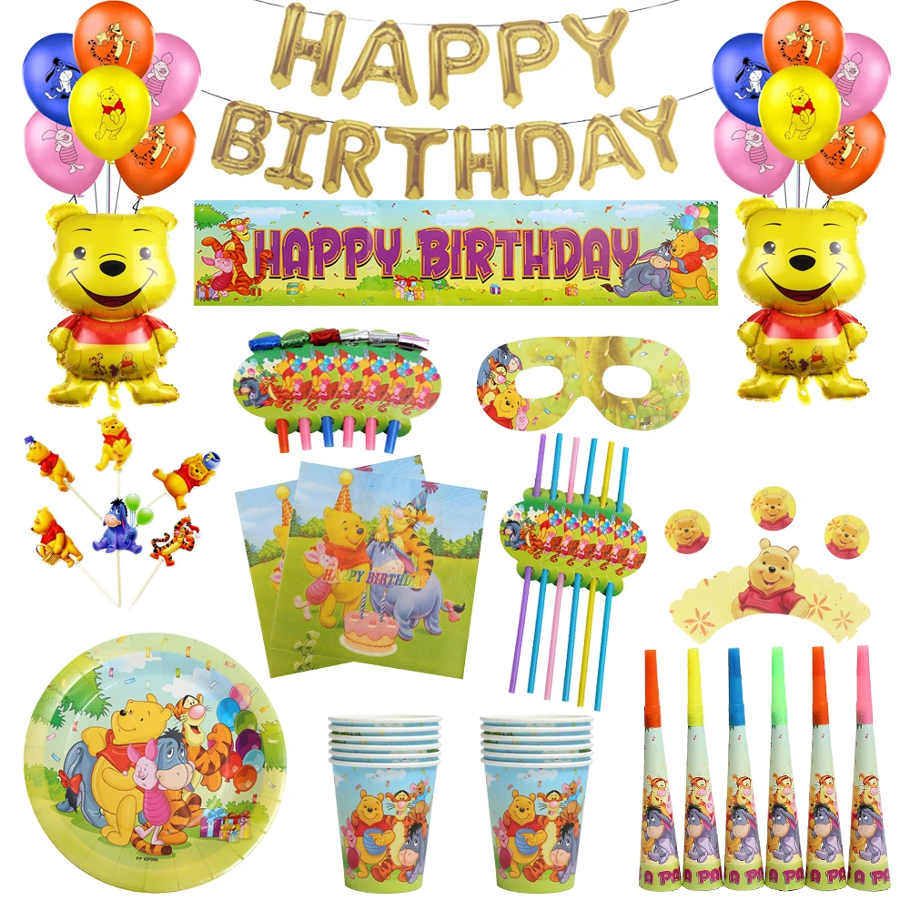Winnie The Pooh Kids Favors Birthday Decorations Party Supplies — free download