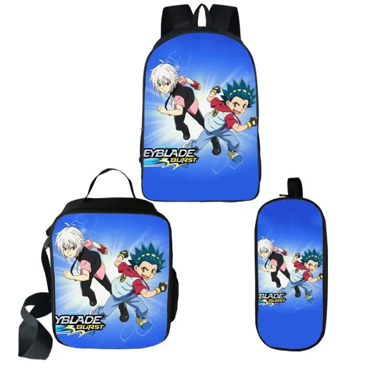 Крутая детская школьная сумка Набор Аниме Beyblade Burst Evolution школьные сумки рюкзак для девочек мальчиков ортопедические школьные сумки - Цвет: picture color