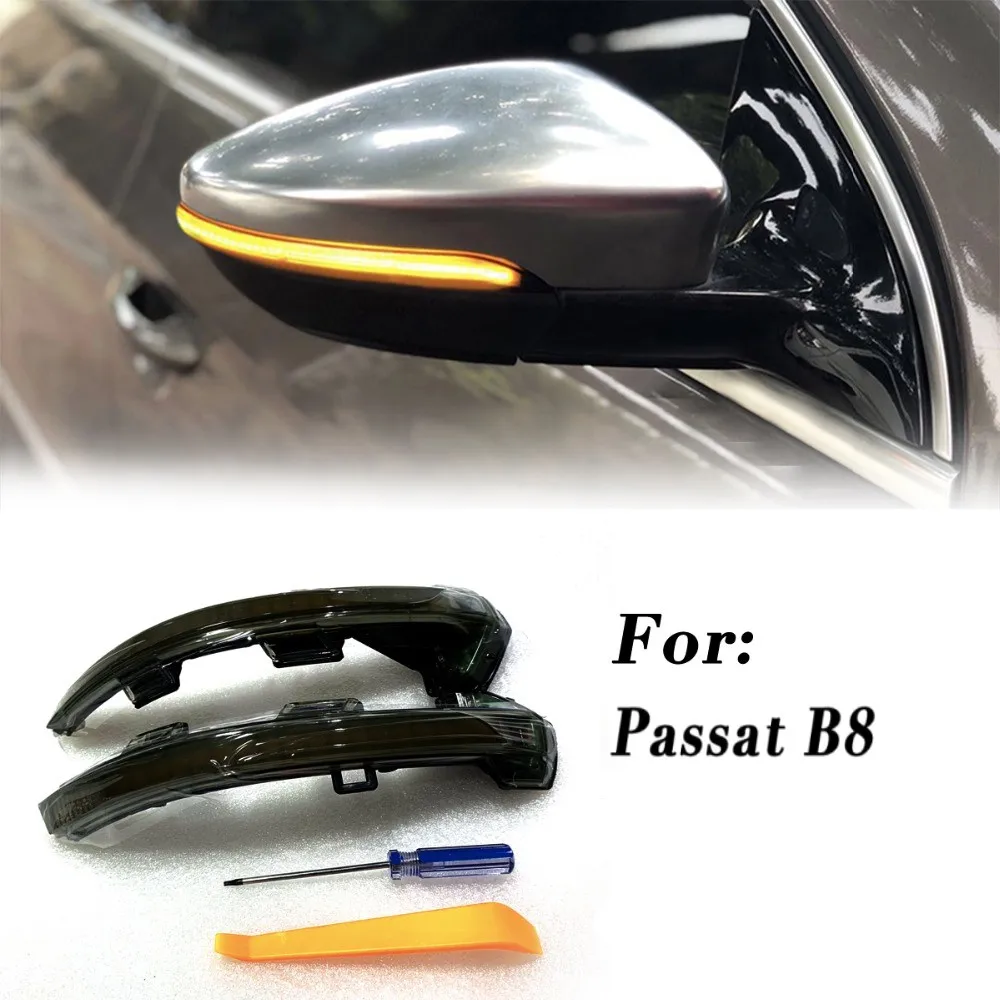 LEMON SHARK LED Flowing Rear View Side Mirror Water Turn Signal Light For VW Passat B8 | Автомобили и мотоциклы