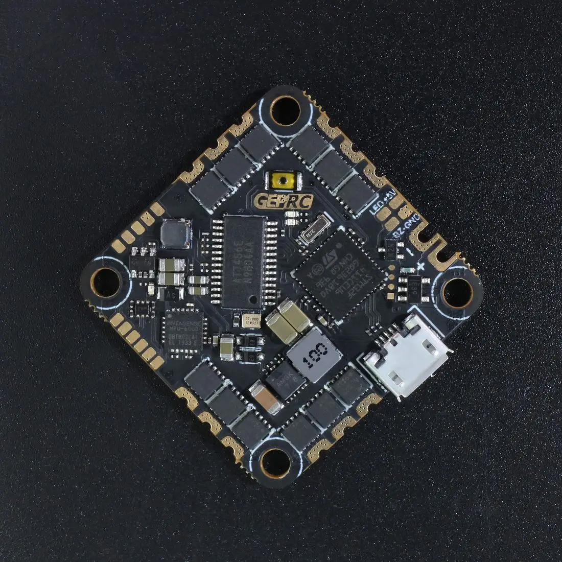 Контроллер полета GEPRC GEP 20A F4 AIO F4 MPU6000 OSD 20A Blheli S 2-4S бесщеточный ESC 26,5x26,5 мм для гоночного дрона RC FPV