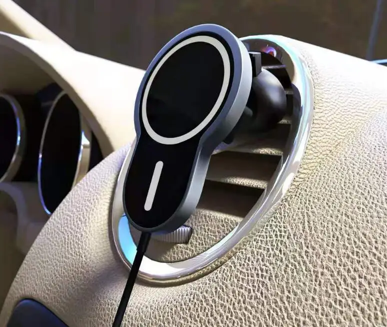 20pcs 15W Wireless Charger  Car Charger For iPhone 12 Pro Max 12 samsung s10  wireless charging Magnetic   Holder universal