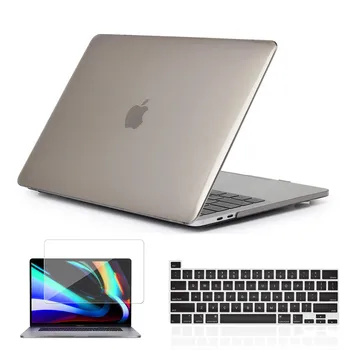 

For MacBook Pro 16 Inch (A2141) Case Notebook Scratch Resistance Cover Clear Krystal Hard Shell+Screen Protector+Keyboard Film