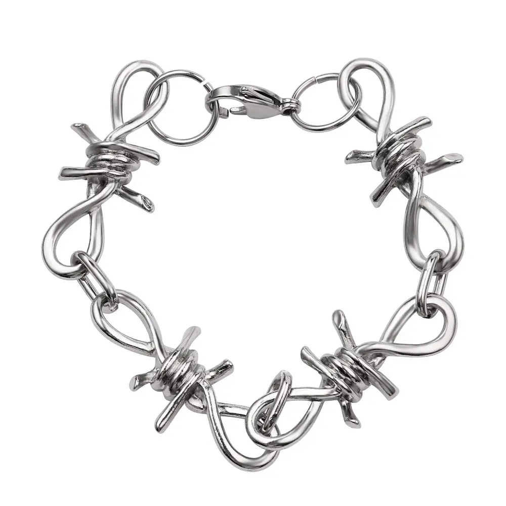 Модные шипы Шпоры ожерелье в стиле хип-хоп и браслет ювелирные изделия для мужчин и женщин мода Шарм цепи подарок украшения на шею ожерелье - Окраска металла: SL460