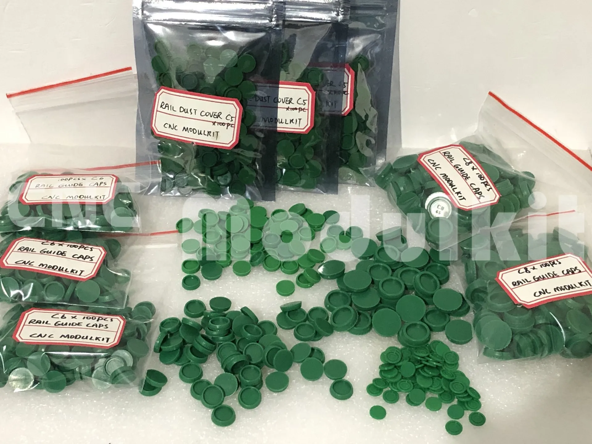 HIWIN Linear Motion Rail Guides Dust Cover Plastic Nylon Green Caps
