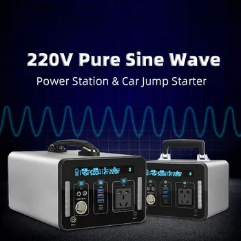 

Portable Solar Generators 1000W/270000mAh CPAP Backup Battery With QC3.0&TypeC SOS Flashlight For Camping Travel Emergency