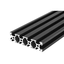 Extrusión de perfil de aluminio anodizado, carril lineal de 2080-100 MM de longitud para impresora 3D CNC, ranura en V, negro, 800, 1 Uds.